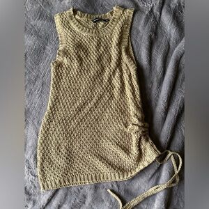 Knit Sleeveless Top with Side Tie